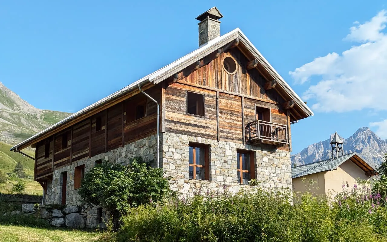 chalet ete vue montagne