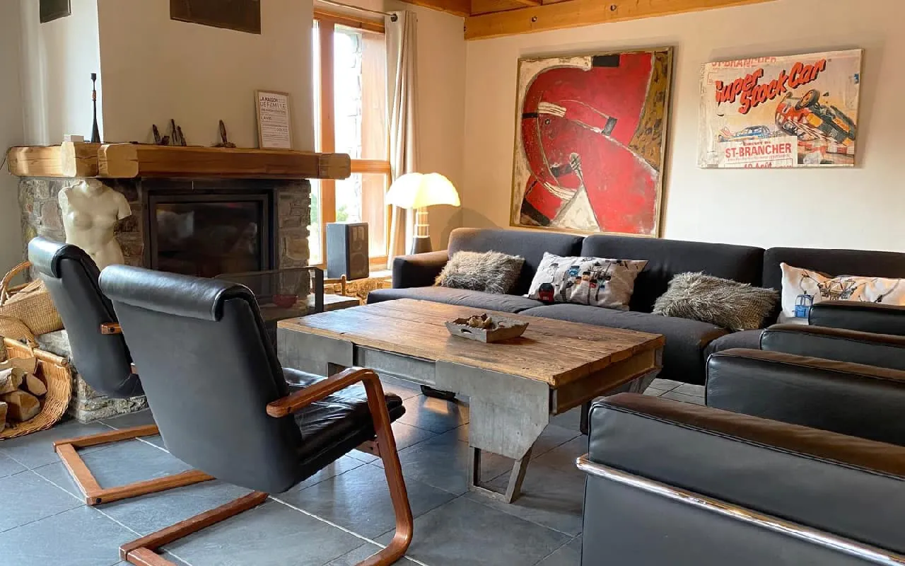 Salon vue table a cafe